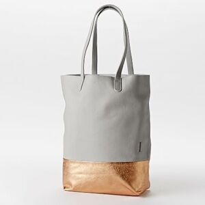 BAGGU Leather Tote Bag
